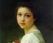 查尔斯阿玛布尔勒诺瓦 - Portrait of a young girl with cherries